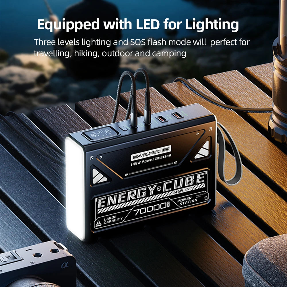 Movespeed 70000mAh LED Camping Lantern Emergency Light
