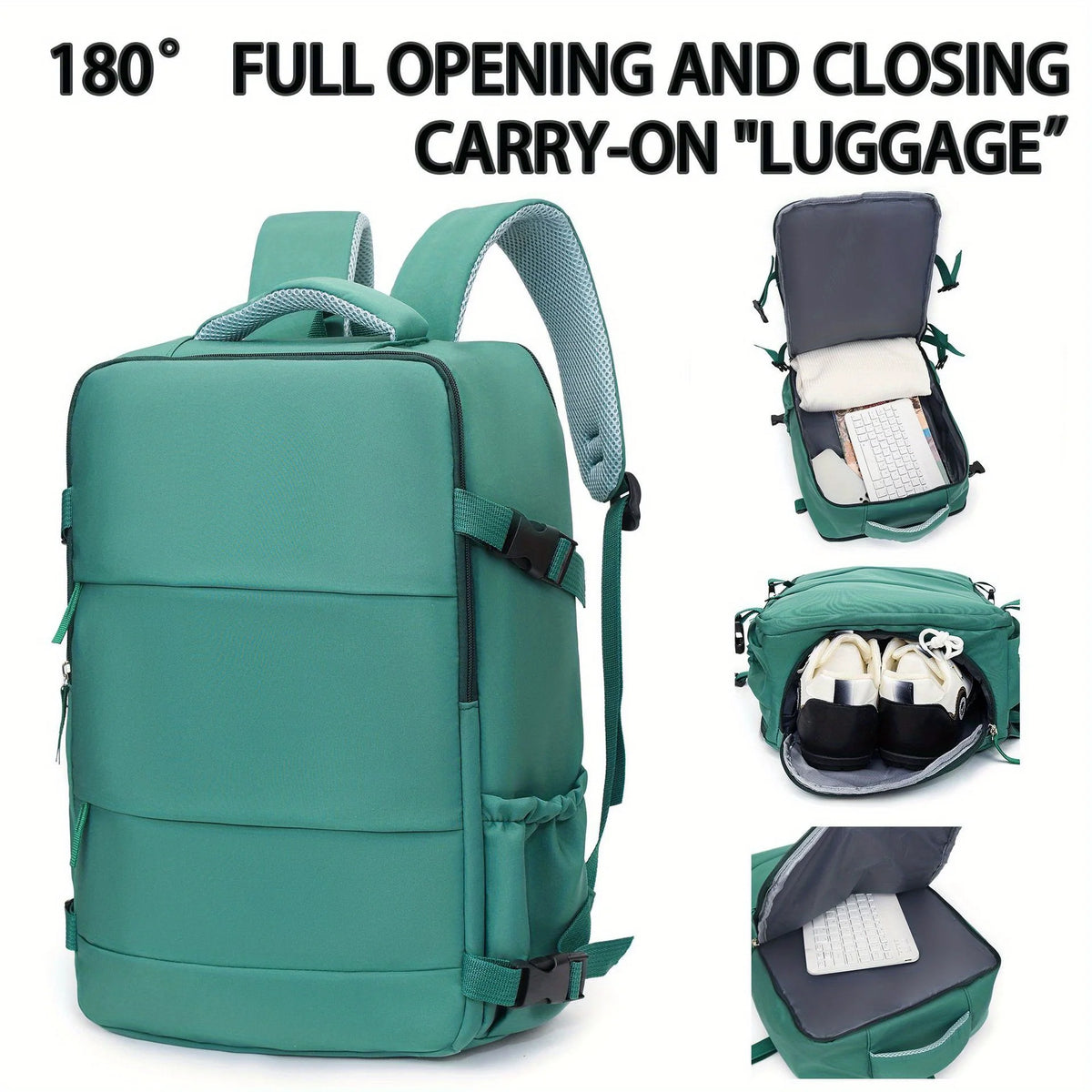 JSERYISGN Nylon Casual Unisex Travel And Hiking Backpack