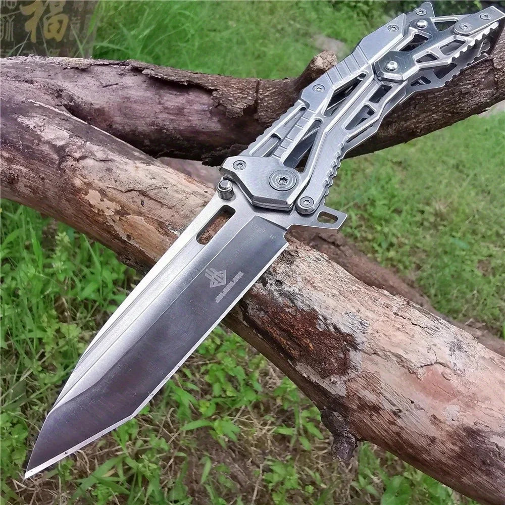 Doom Stainless Steel Folding Pocket Knife For Outdoor Survival Hunting