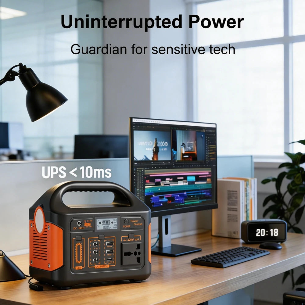 GaiaRay 500W Portable Power Station Featuring Reliable LiFePO4 Solar Backup