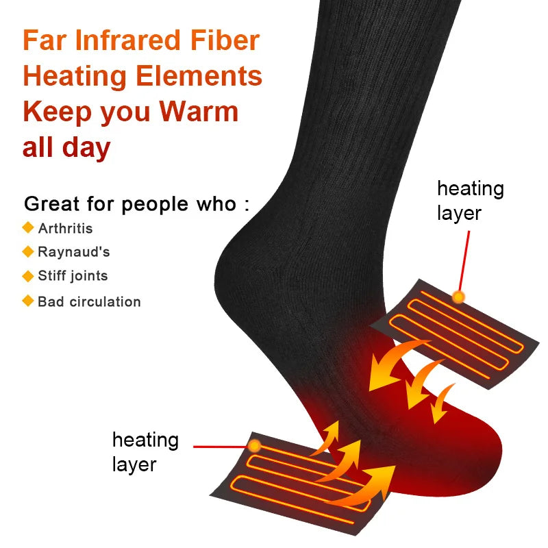 Savior Rechargeable Heated Socks With Three Heat Settings