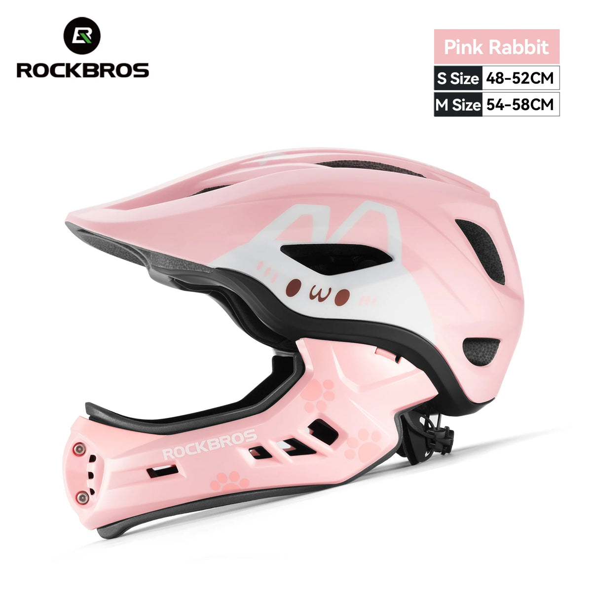 ROCKBROS Kids Full Face Cycling Helmet Safety Protection