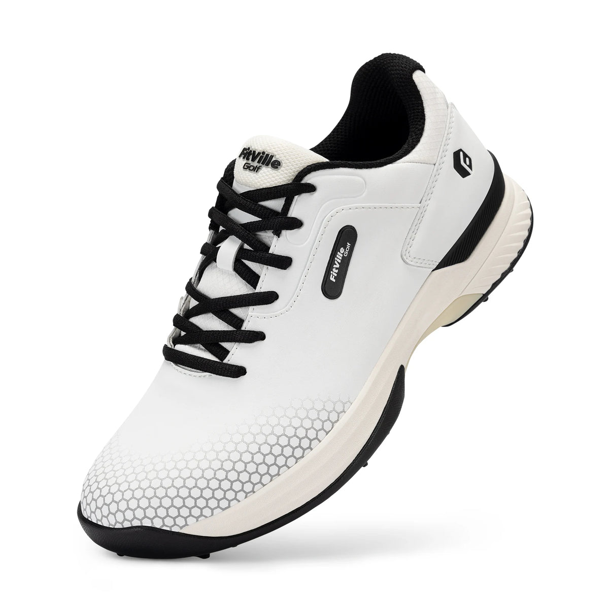 FitVille Men Wide Comfortable Golf And Pickleball Walking Shoes