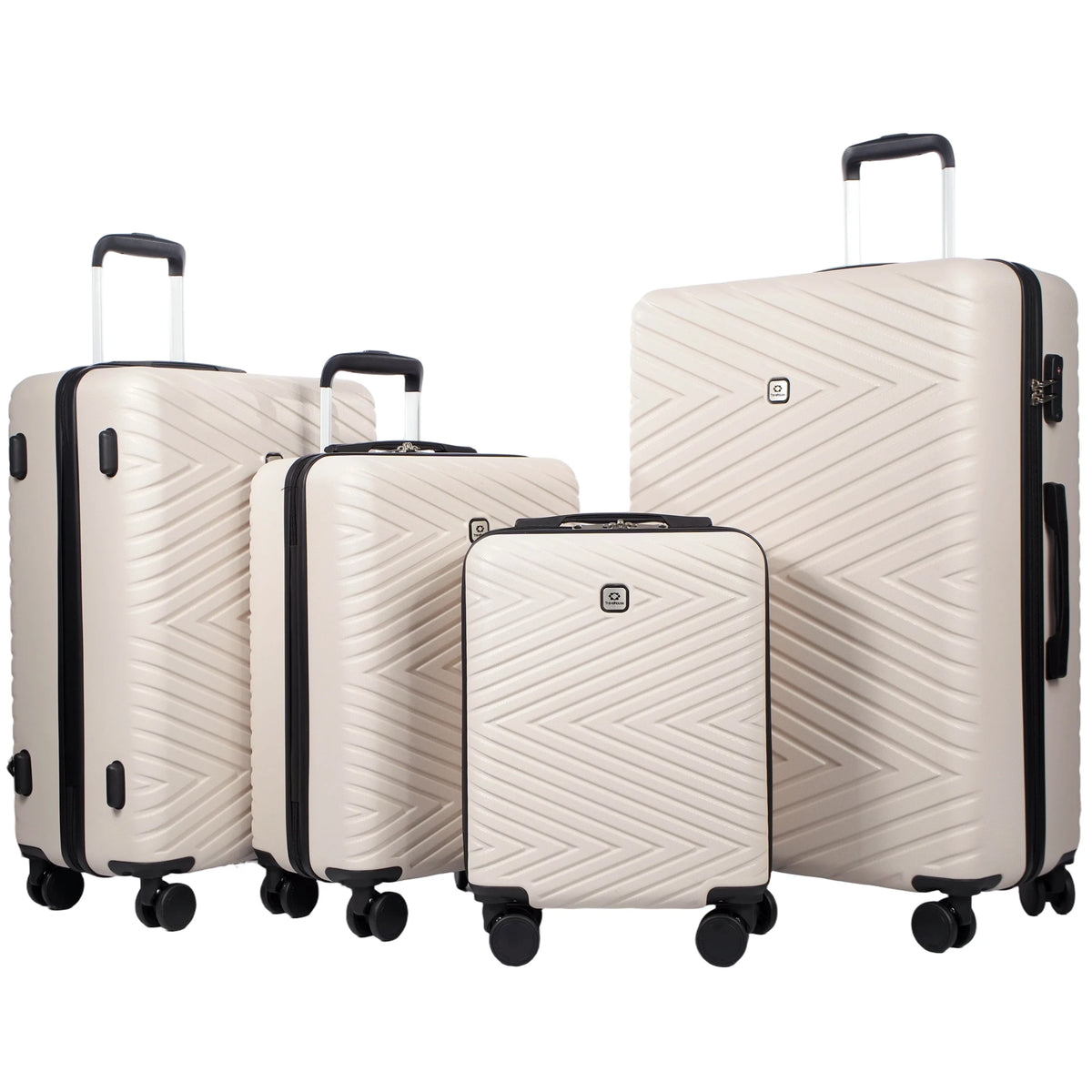 Travelhouse ABS Luggage Set With Spinner Wheels And TSA Lock