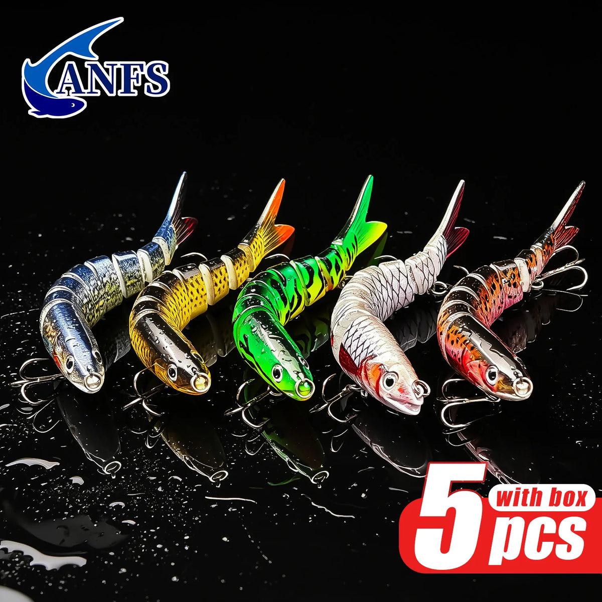 ANFS Jointed Sinking Swimbait Fishing Lures for Realistic Action