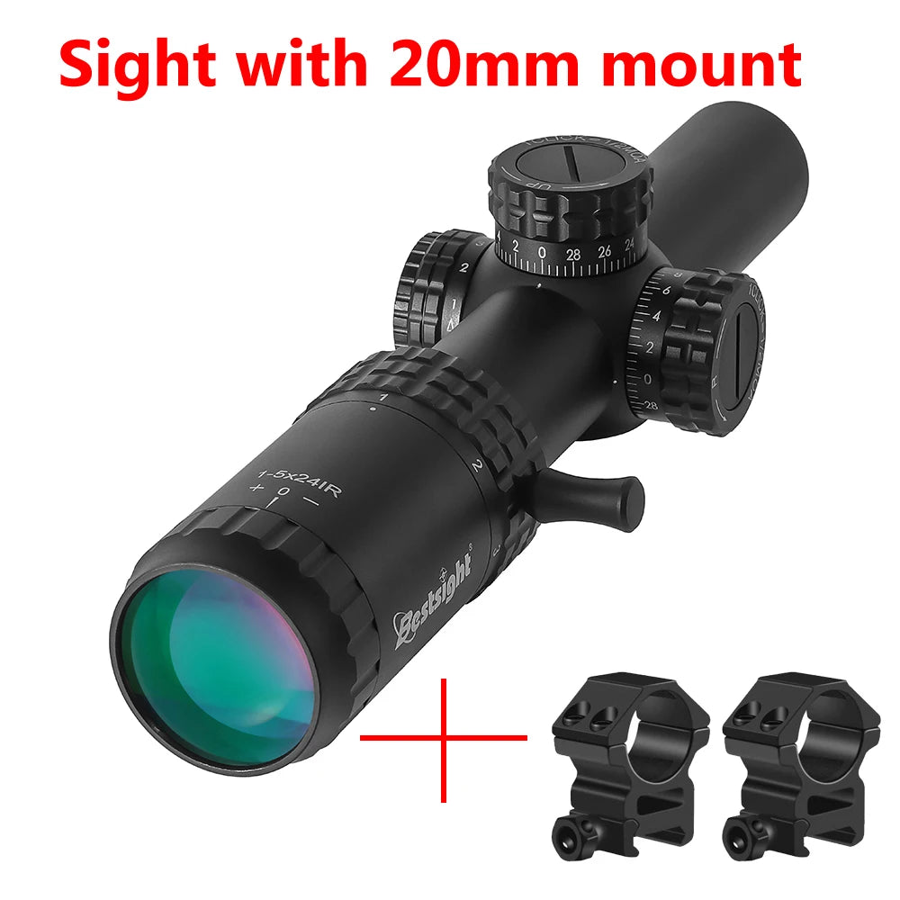 Bestsight Tactical Illuminated Scope With Red And Green Reticle