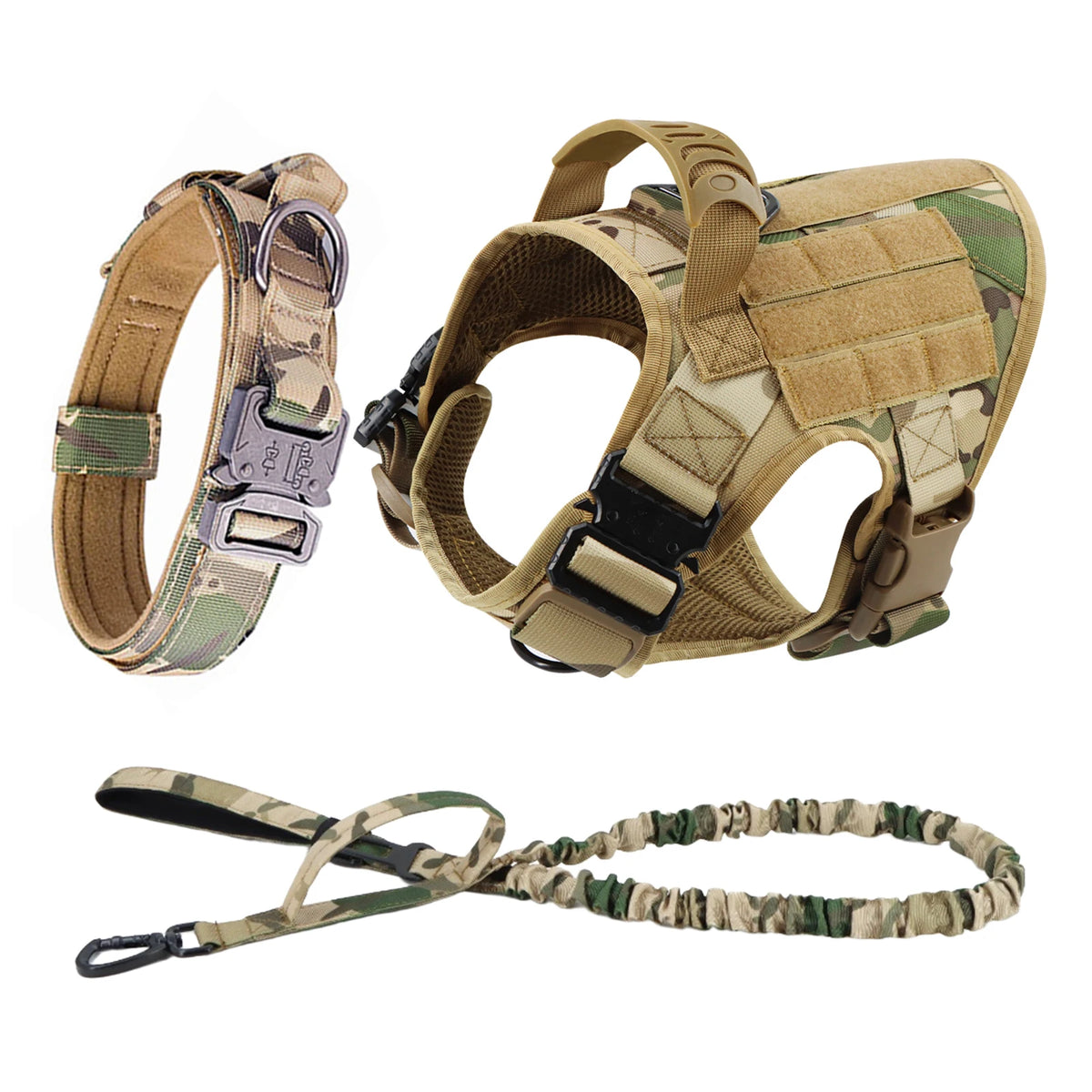 Padded Nylon Dog Harness And Leash Set For Training Walks