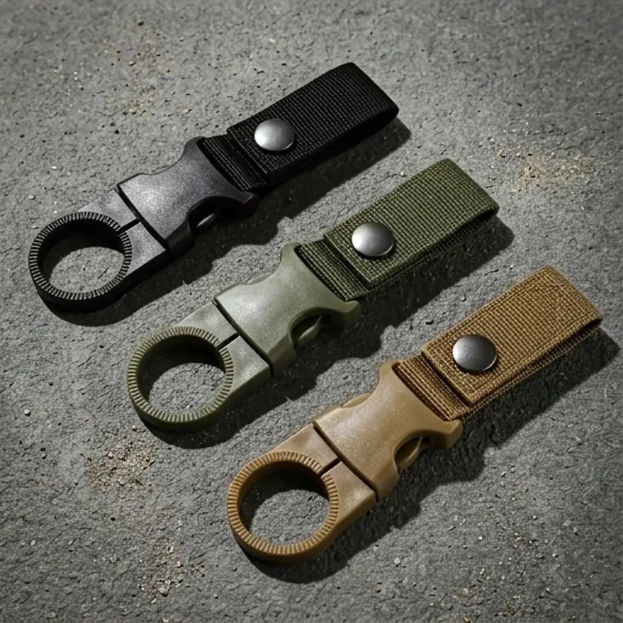 Durable Nylon Water Bottle Carabiner Quick Clips For Hiking