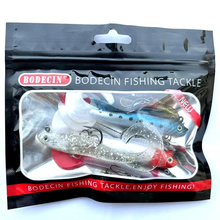 Soft Silicone Artificial Wobbler Fishing Lures For Bass and Pike