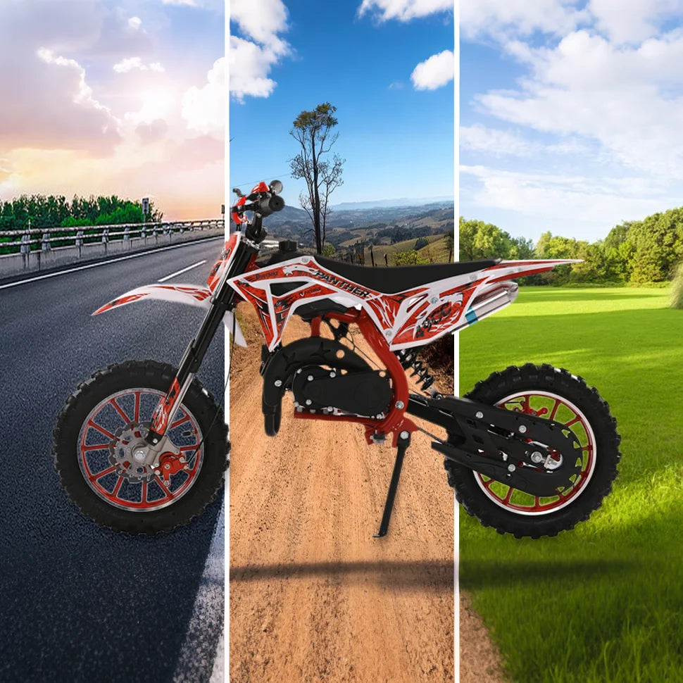 49cc Kids Gas Dirt Bike 2 Stroke Motocross Mini Motorcycle