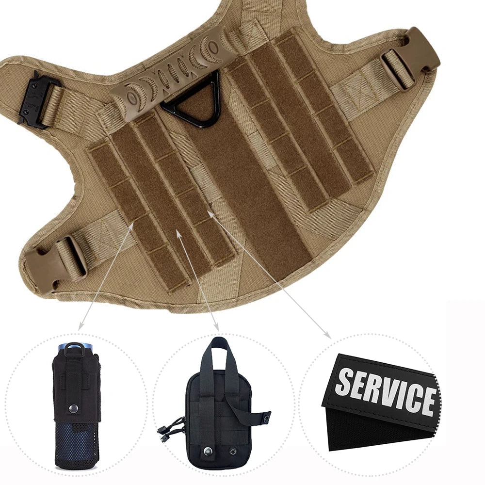 Padded Nylon Dog Harness And Leash Set For Training Walks