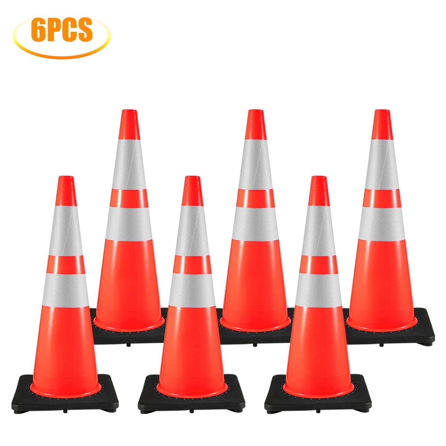 SucceBuy Reflective Traffic Safety Cones For Road Construction Work