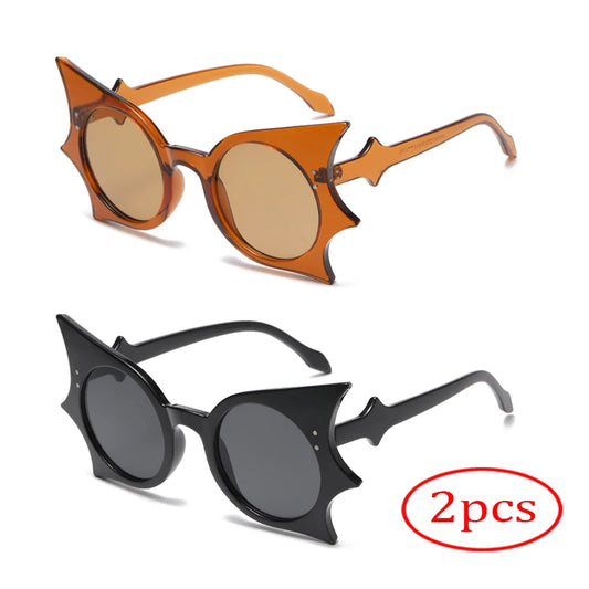 NRK Bat Shape UV400 Sunglasses Polycarbonate Lenses Fashion Eyewear