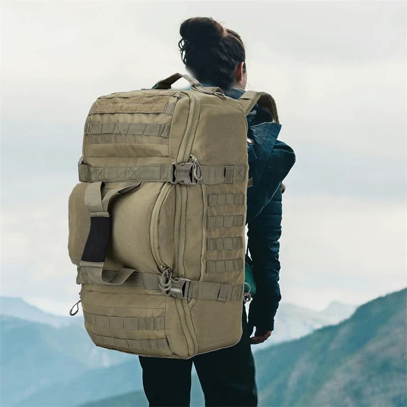 LQARMY Tactical Backpack With Molle Pockets For Travel Hiking