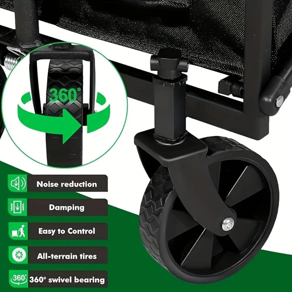 Heavy Duty Foldable All Terrain Pet Trolley With Aluminum Frame