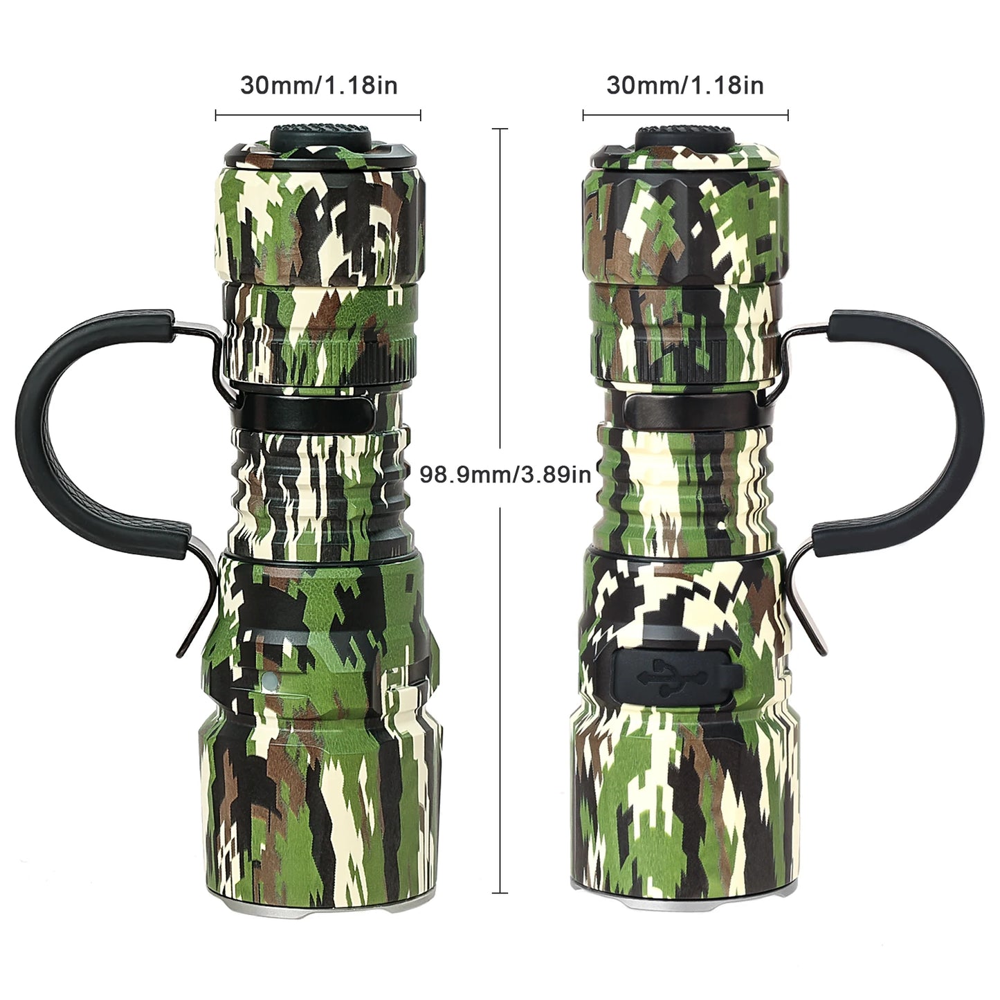 Wurkkos TD07 Tactical Flashlight 1300LM IP68 Waterproof Dual Switch