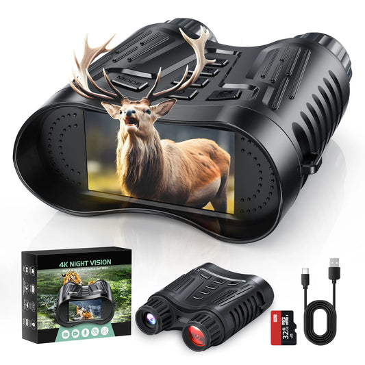 DIYIMIN Night Vision Binoculars With Infrared Illuminator And Zoom