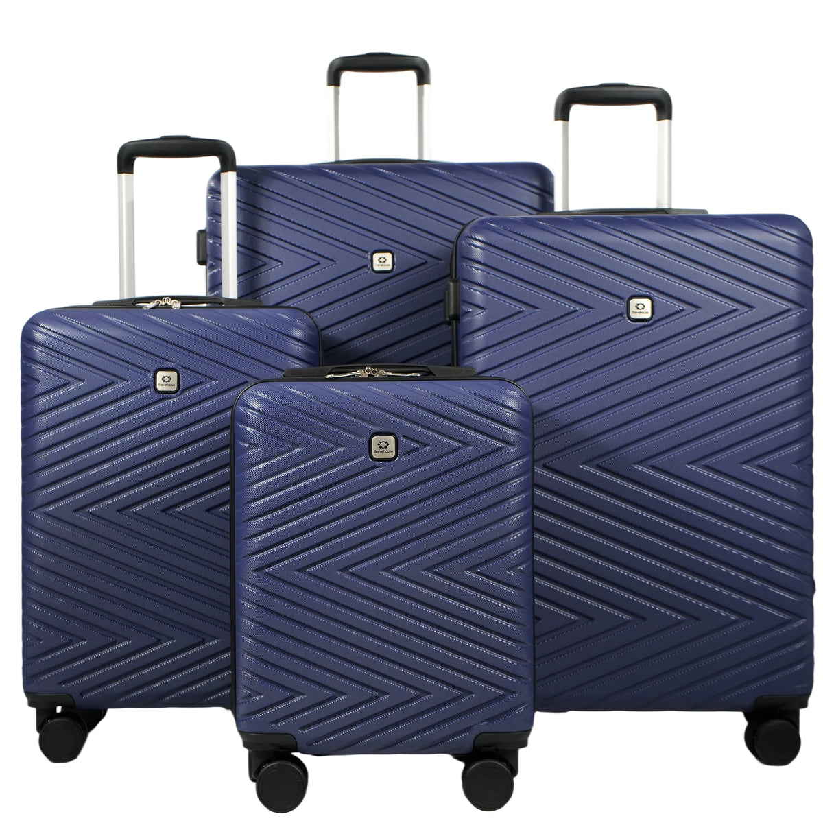 Travelhouse ABS Luggage Set With Spinner Wheels And TSA Lock