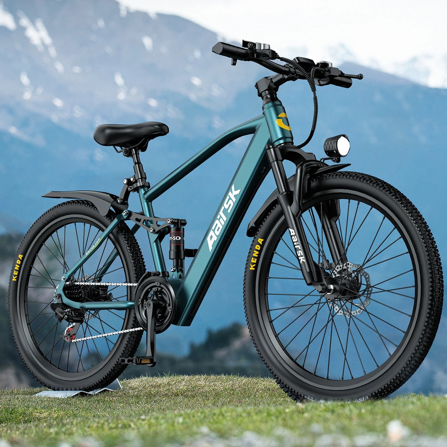 EOEOTWO 750W Peak Electric Mountain Bike With Full Suspension