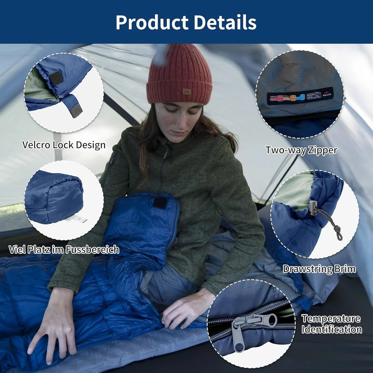 Naturehike Mummy Sleeping Bag For Adults Warm Winter Outdoor Camping