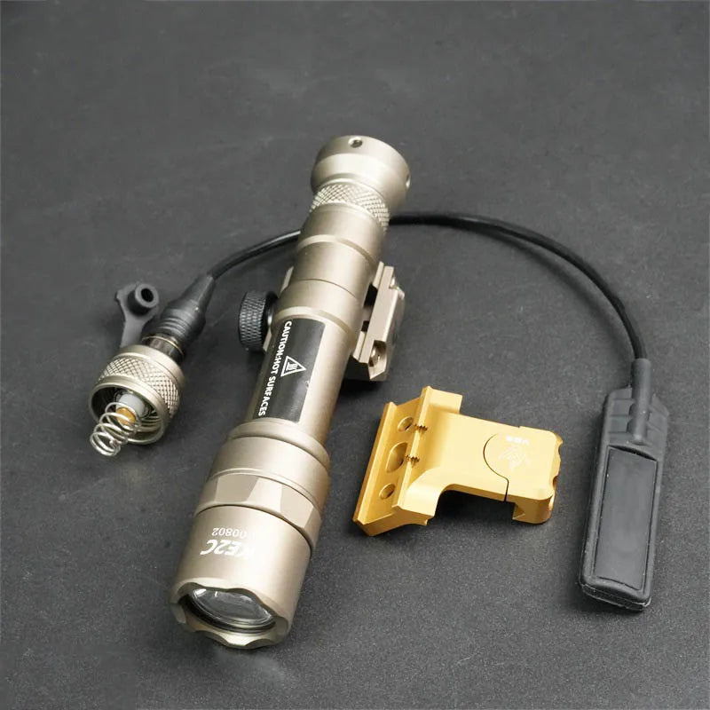 Tactical M300 M600 Rail Mount LED Flashlight for Airsoft Hunting