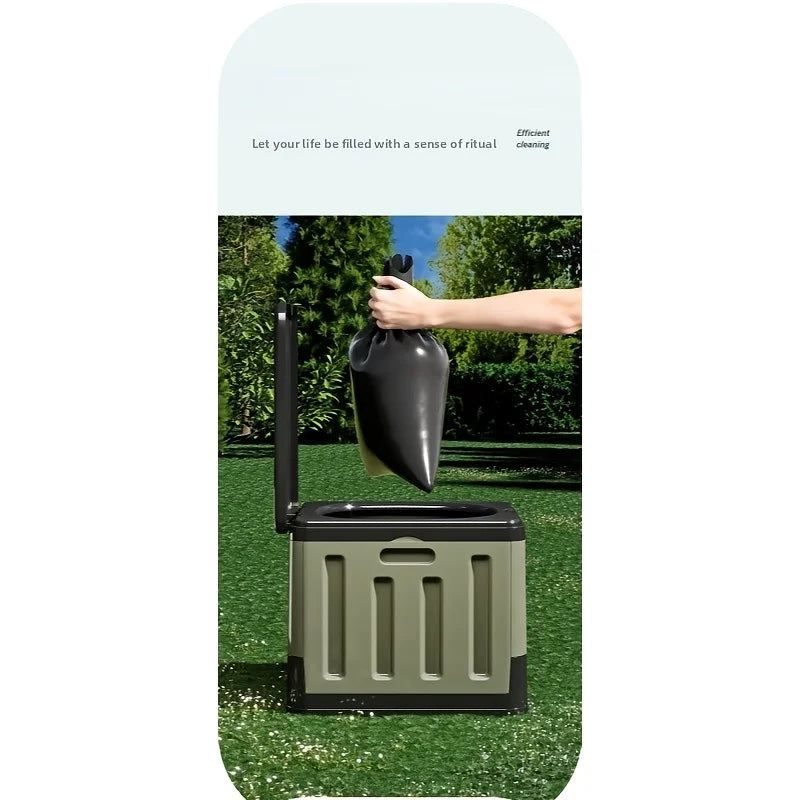 Portable Folding Adult Toilet For Travel Camping And Emergency Use