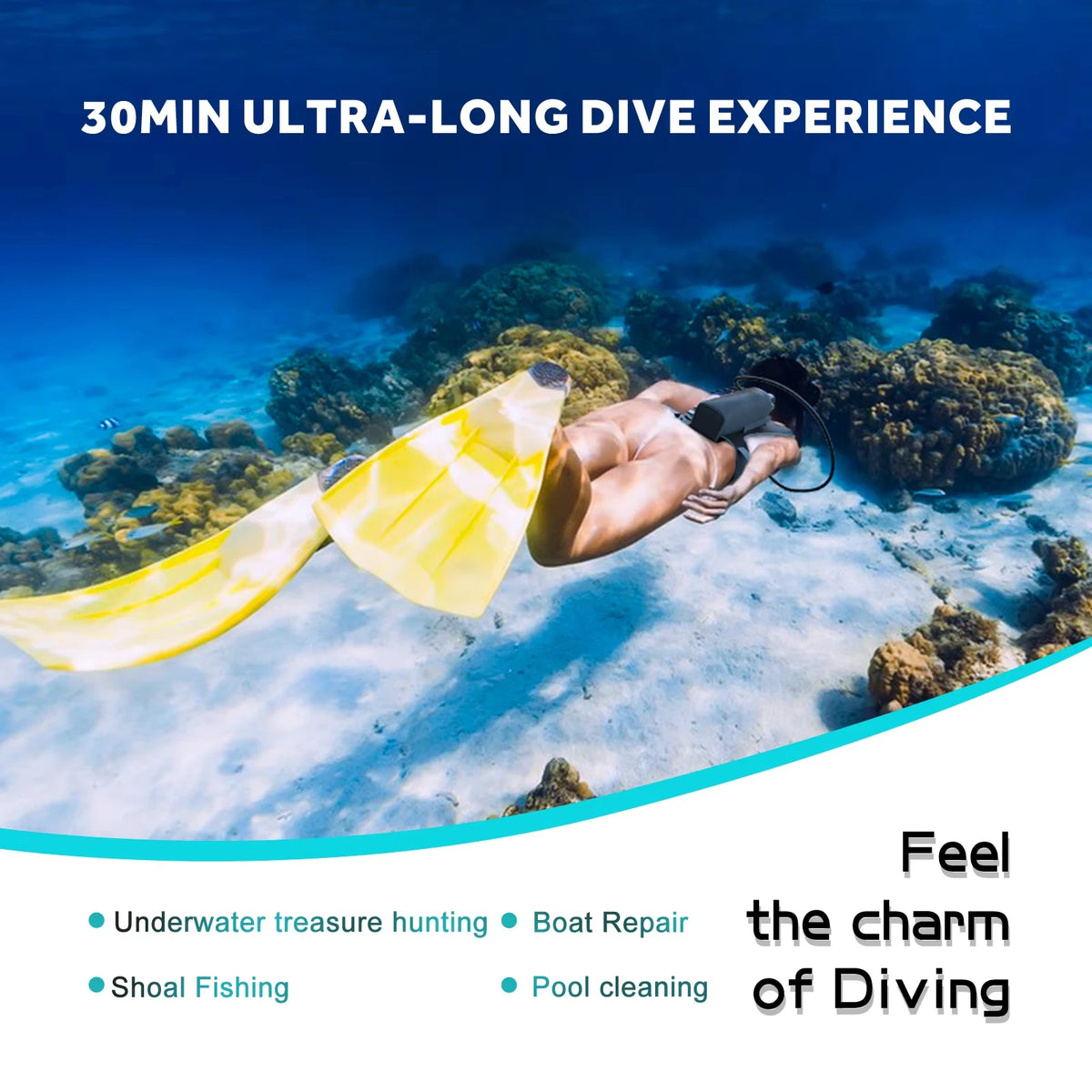 ChikaDIV Portable Mini Scuba Tank Backup Dive Cylinder