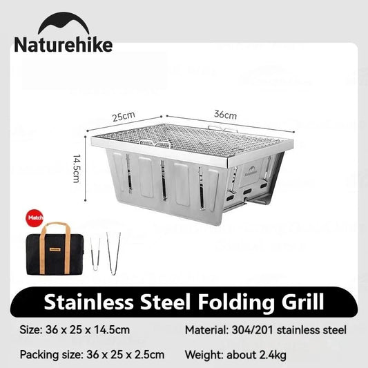 Naturehike Portable Folding Charcoal Grill For IGT Tables