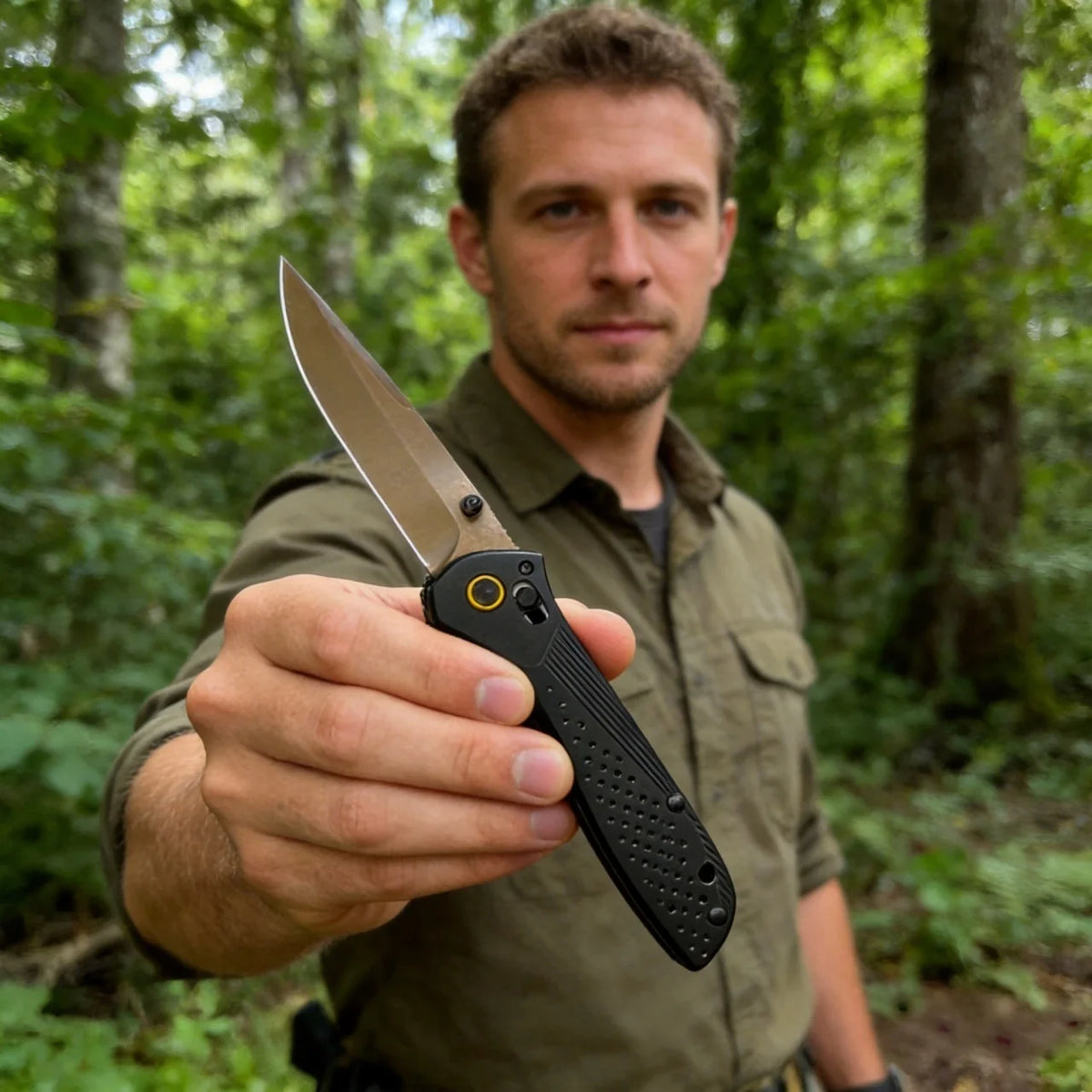 HX Outdoors 9Cr18MoV Stainless Steel Axis Lock Folding Pocket Knife