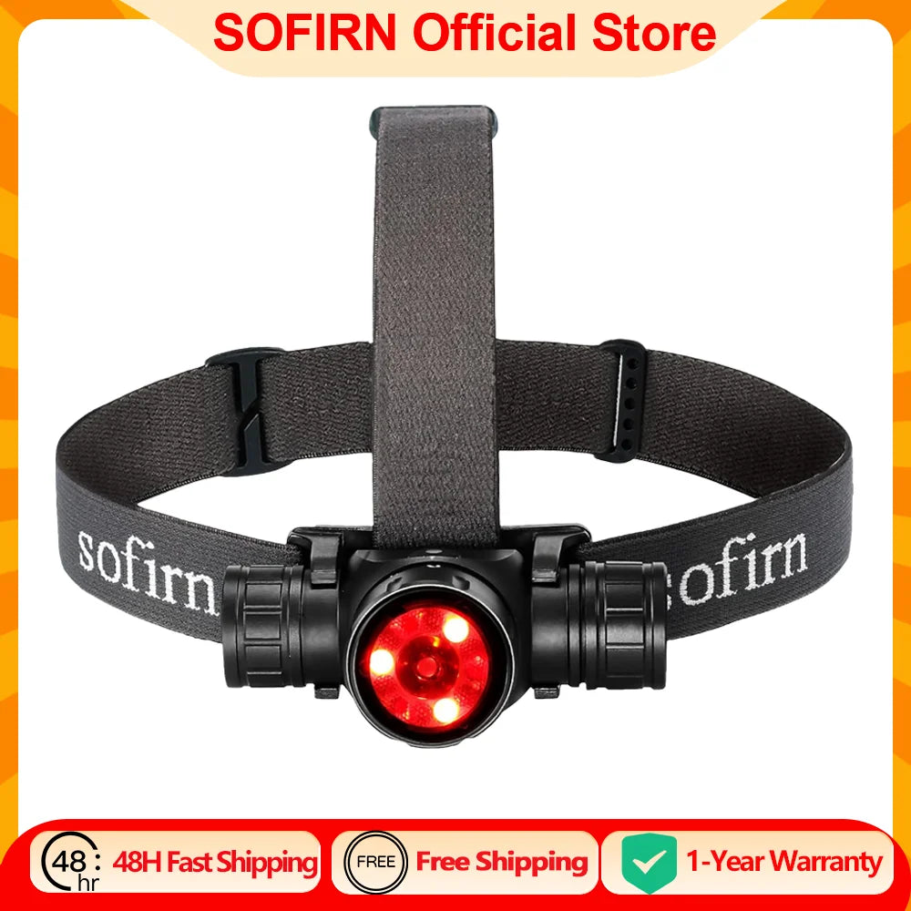 Sofirn HS21 2000 Lumens EDC Headlamp USB C Rechargeable
