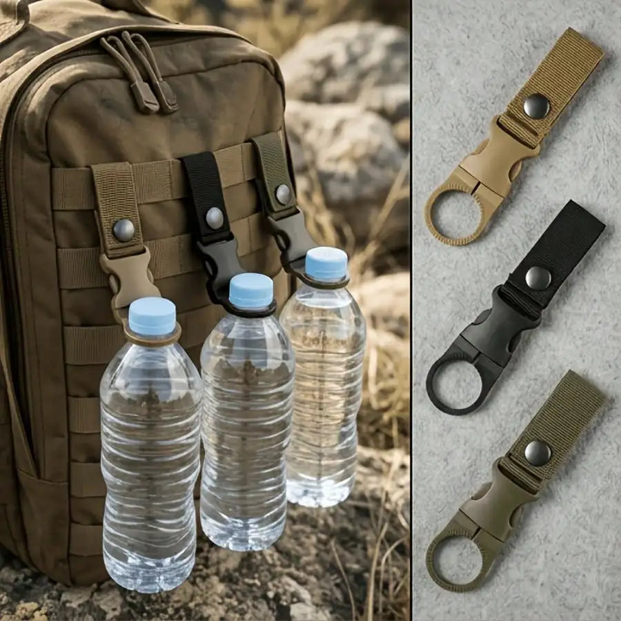 Durable Nylon Water Bottle Carabiner Quick Clips For Hiking