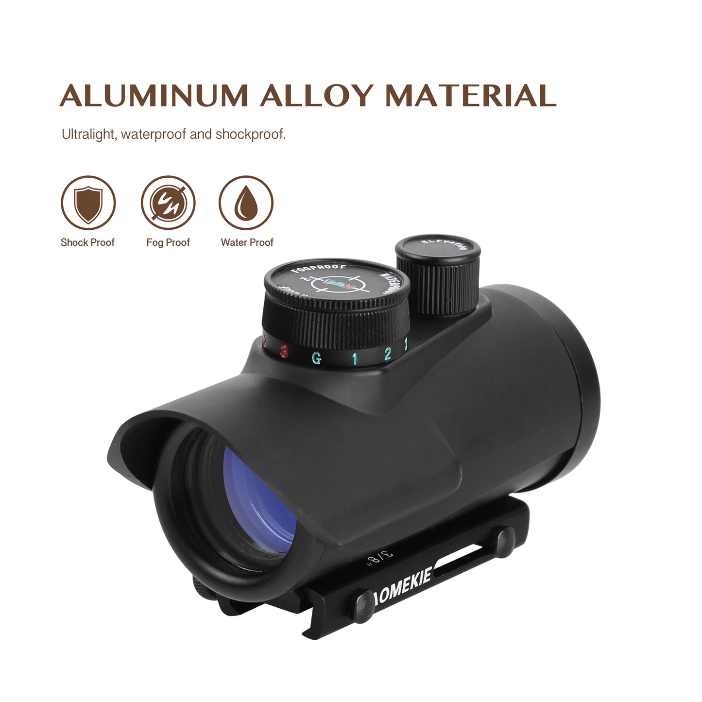 Tactical Reflex Dot Sight Scope For Rifles With Adjustable Brightness