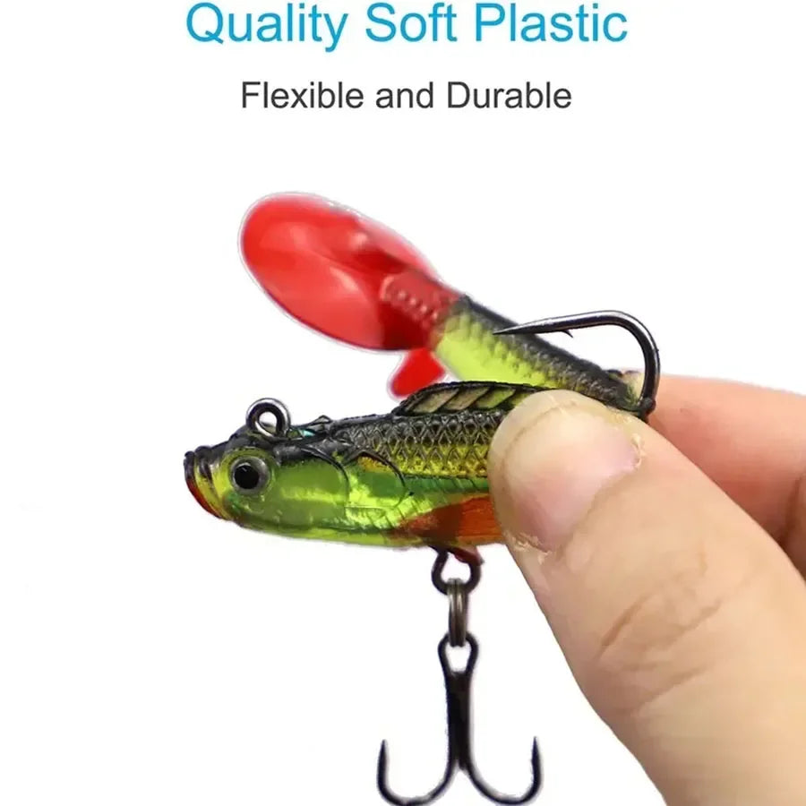 Soft Silicone Artificial Wobbler Fishing Lures For Bass and Pike