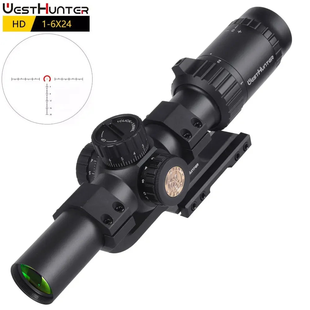 WestHunter LPVO Riflescope With Red And Green Illumination