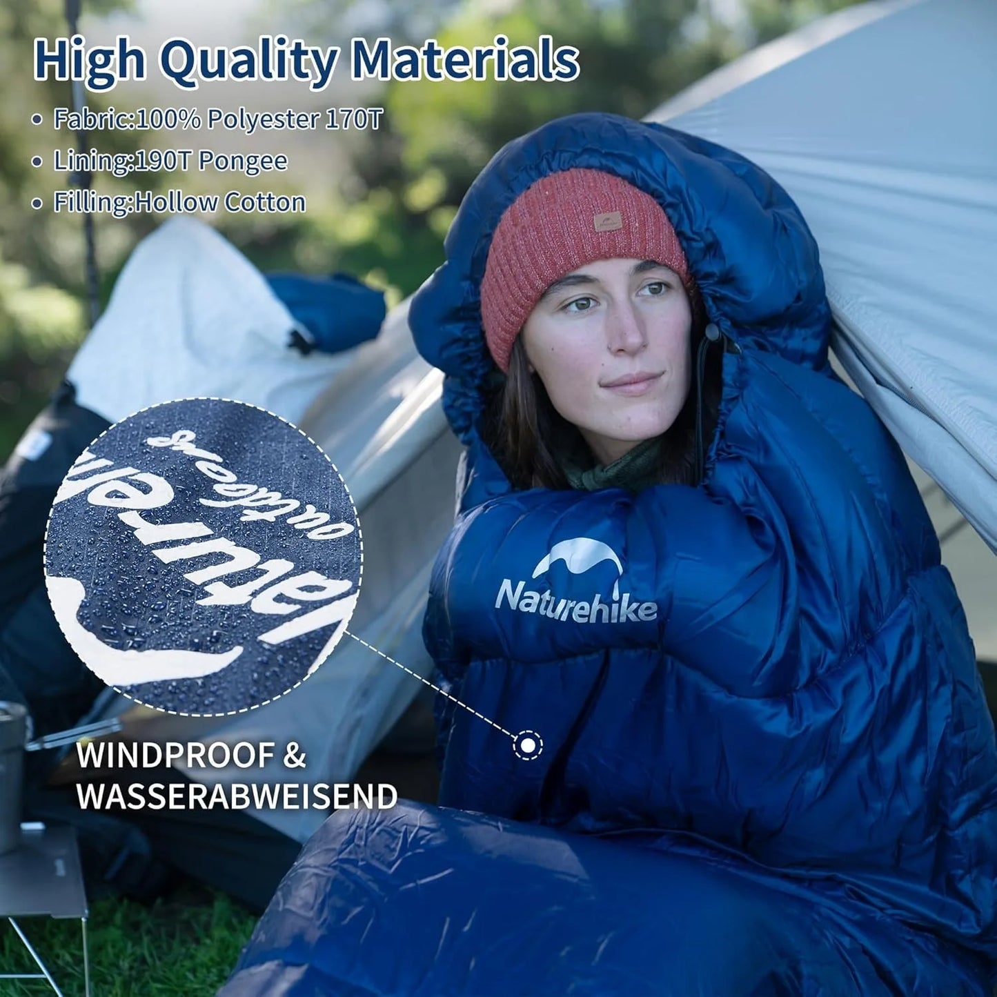 Naturehike Mummy Sleeping Bag For Adults Warm Winter Outdoor Camping