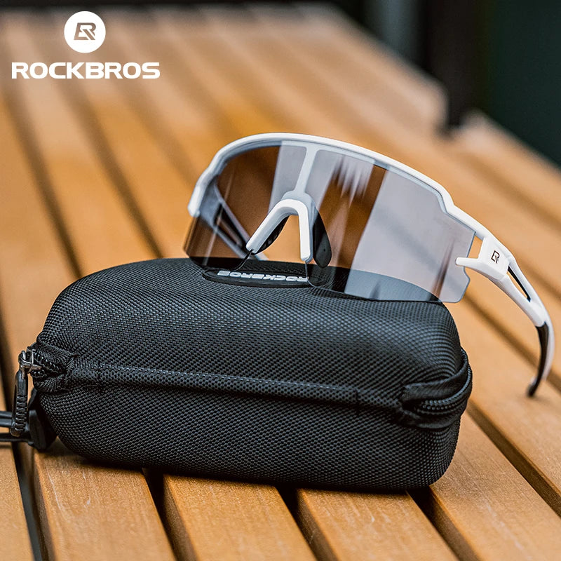 Rockbros Photochromic Polarized Cycling Sunglasses With UV400 Protection