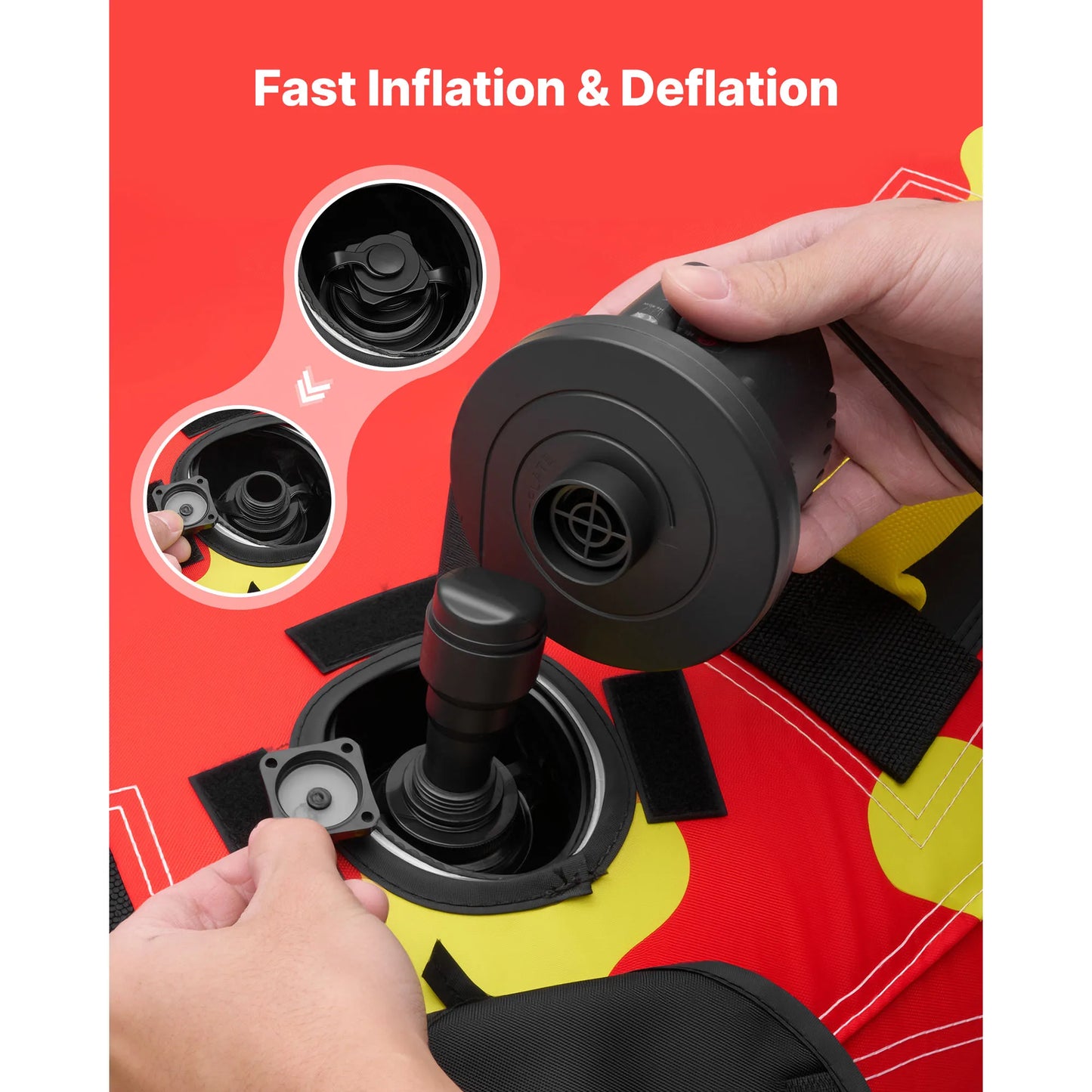 Succebuy Inflatable Towable Tube With Nylon Cover And Handles