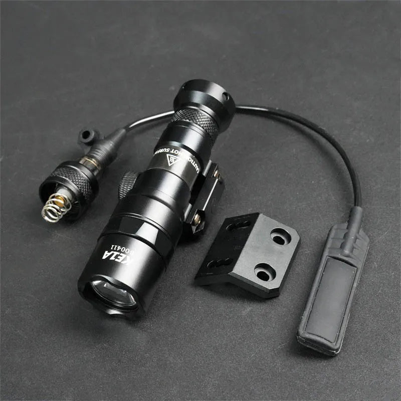Tactical M300 M600 Rail Mount LED Flashlight for Airsoft Hunting
