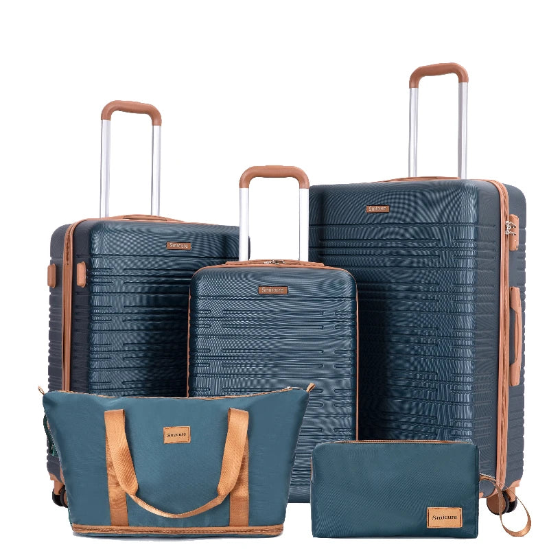 Travelhouse ABS Luggage Set With Spinner Wheels And TSA Lock
