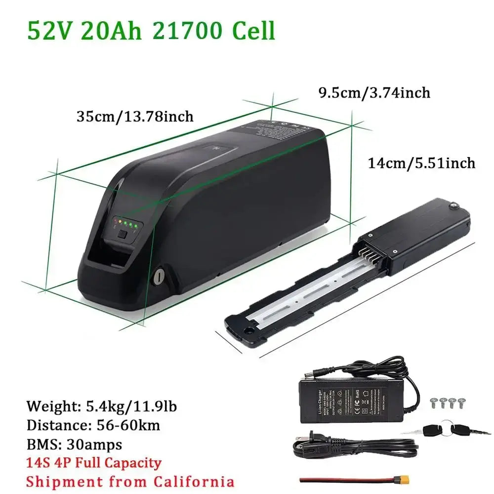 Cao Mm Rechargeable Electric Bike Battery Pack 36V 48V 52V