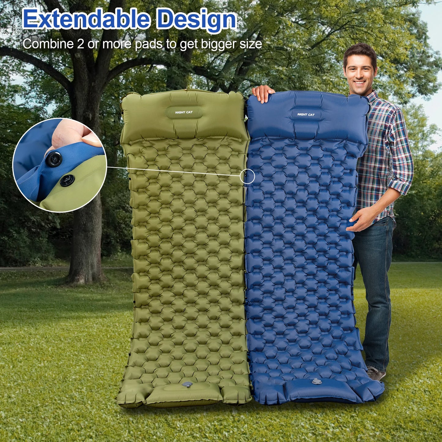 Ultralight Waterproof Camping Air Mattress With Built In Pump