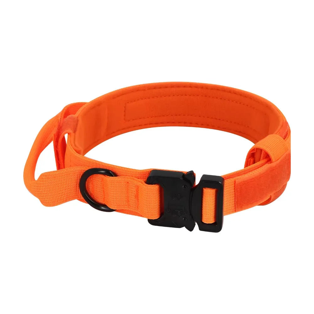 Adjustable Nylon Tactical Dog Collar And Leash With Quick Release
