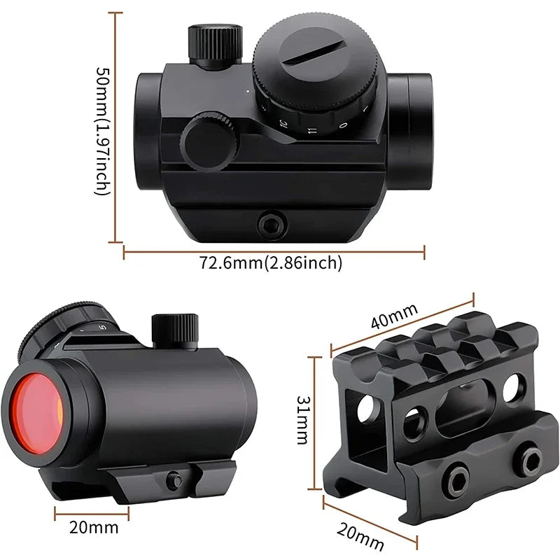 Bestsight Compact Red Dot Sight for Hunting and Tactical Use