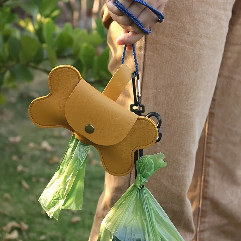 10 Extra Thick Leakproof Dog Poop Bags Paw Print Design