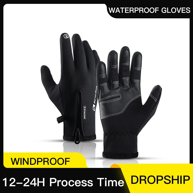 Vilico Thermal Touchscreen Winter Gloves Waterproof Windproof Cycling