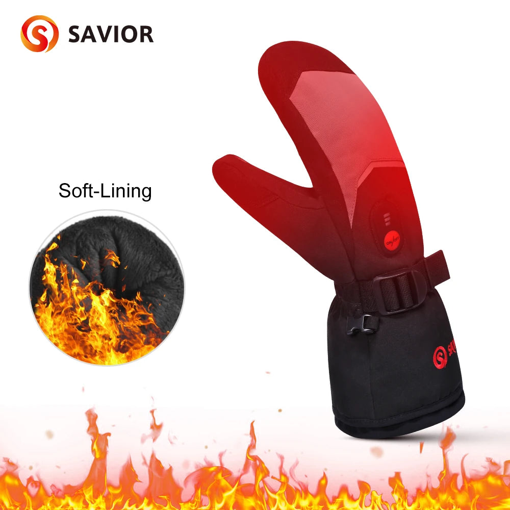 Snow Deer Rechargeable Heated Gloves For Cold Winter Skiing Days