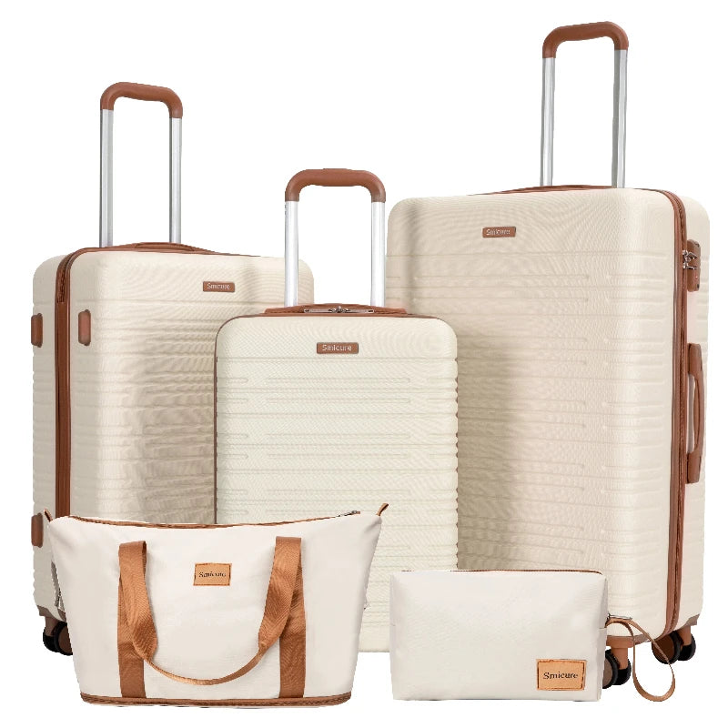 Travelhouse ABS Luggage Set With Spinner Wheels And TSA Lock