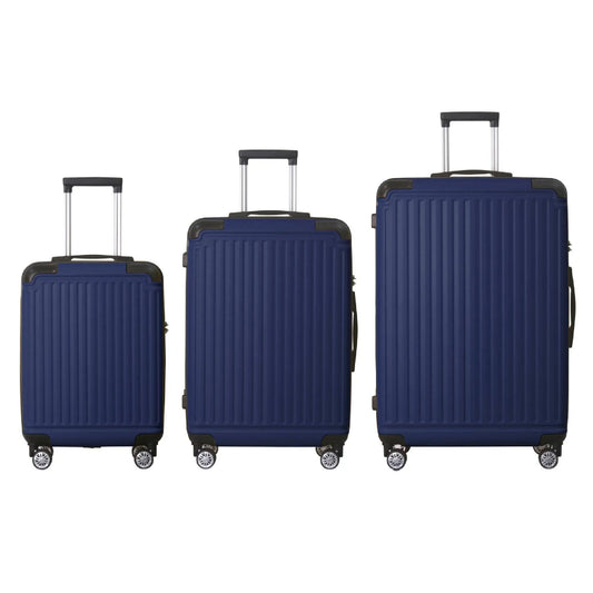 Premium Three Piece Hard Shell Luggage Set With Spinner Wheels