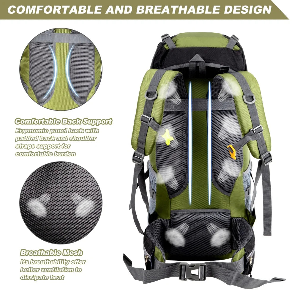 Night Cat Lightweight Hiking Backpack For Outdoor Camping And Travel
