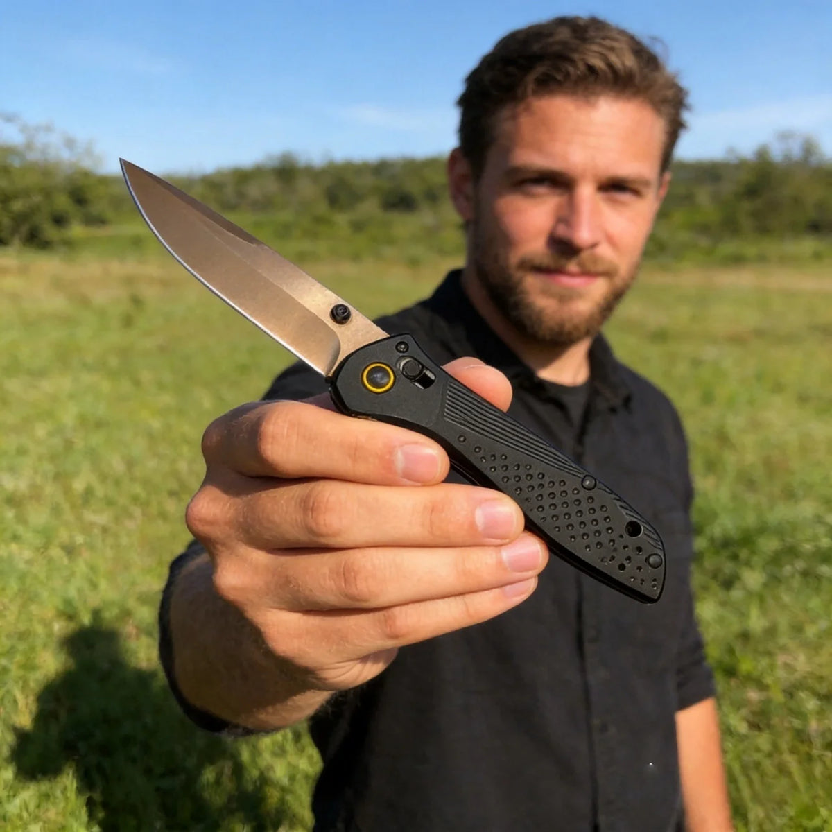 HX Outdoors 9Cr18MoV Stainless Steel Axis Lock Folding Pocket Knife